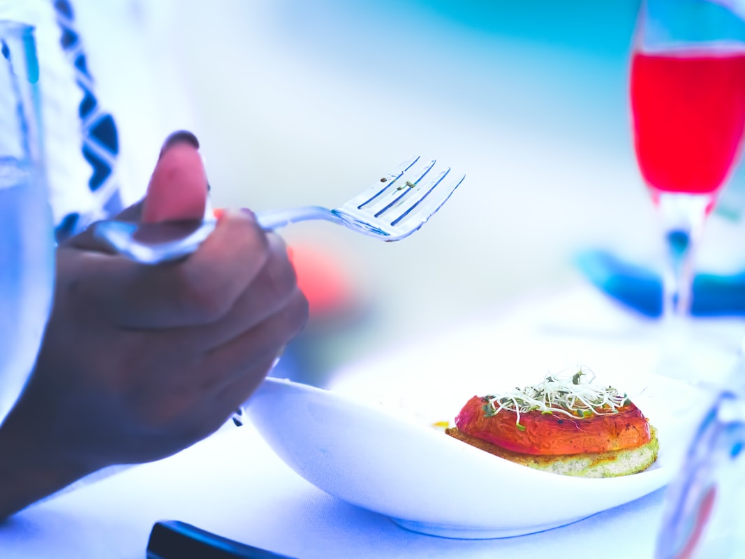 Mediterranean salmon dinner